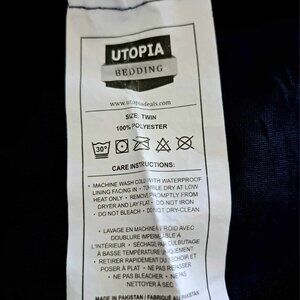 Utopia Navy Blue Matress Cover-Twin Size